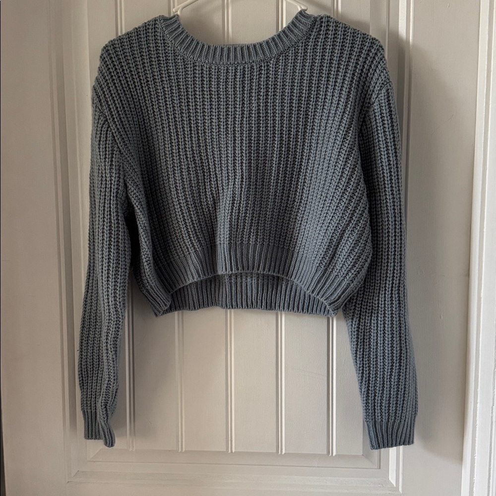 Full Tilt Gray Cropped Sweater